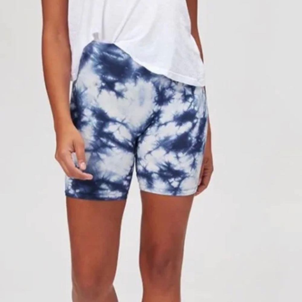 Sweaty Betty blue tie dye Mindful Seamless 4in Yoga Short - Women's XS